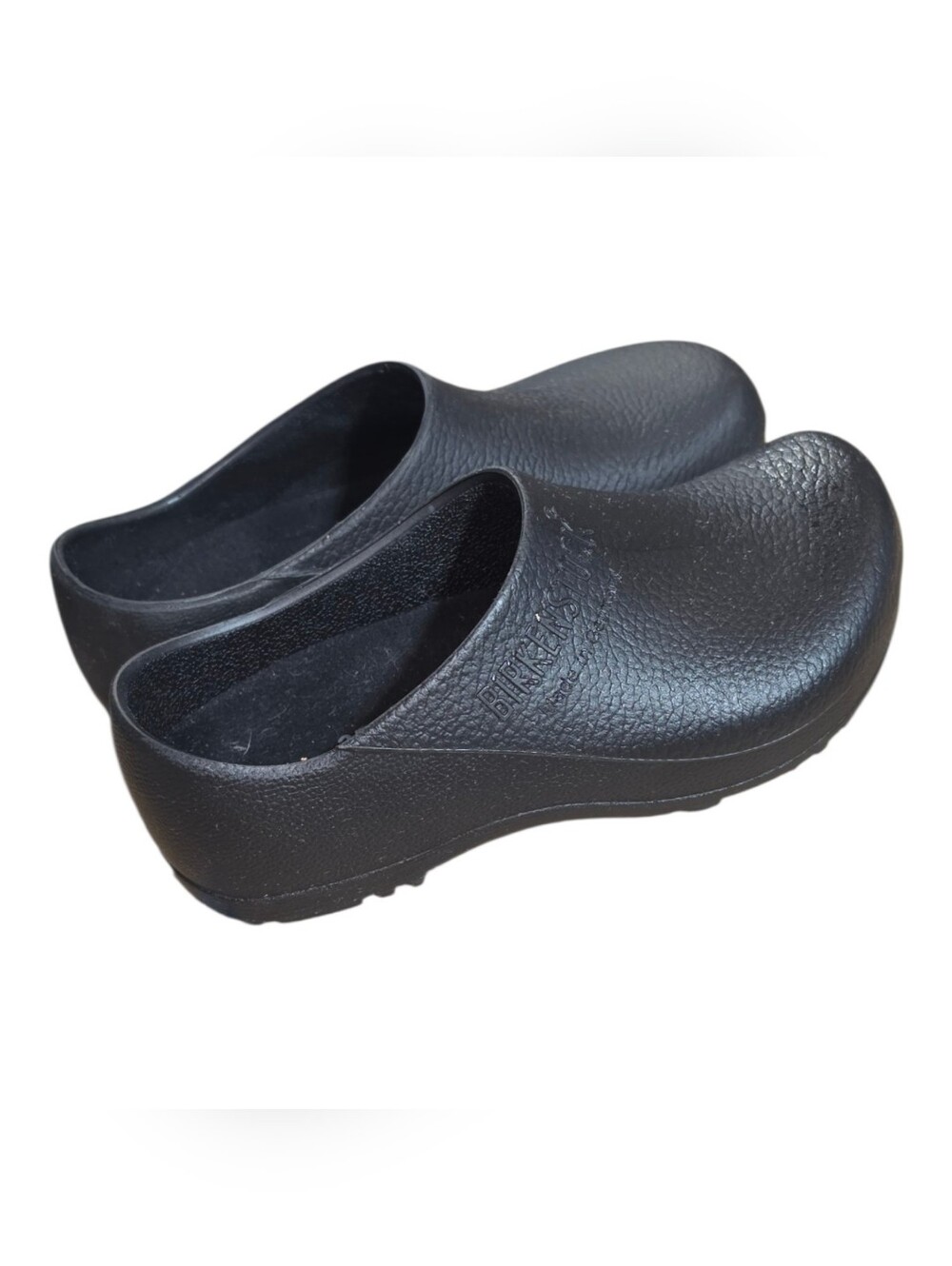 Birkenstock Black Profit Birki Slip-On Clogs — Textured Finish